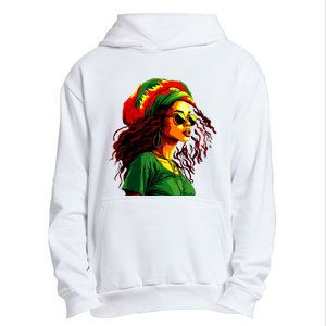 Black Women Afro American Juneteenth Women Afrocentric Urban Pullover Hoodie