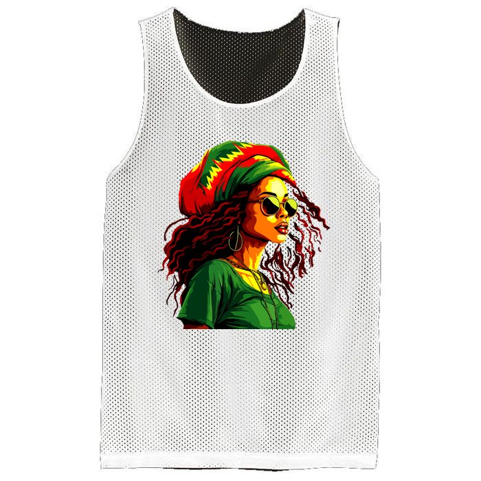 Black Women Afro American Juneteenth Women Afrocentric Mesh Reversible Basketball Jersey Tank