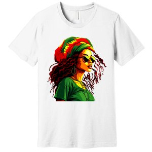 Black Women Afro American Juneteenth Women Afrocentric Premium T-Shirt