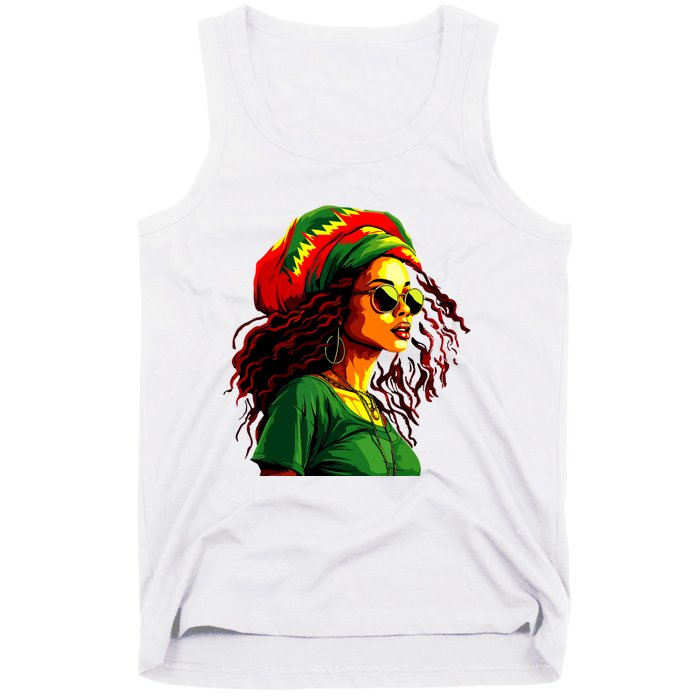 Black Women Afro American Juneteenth Women Afrocentric Tank Top