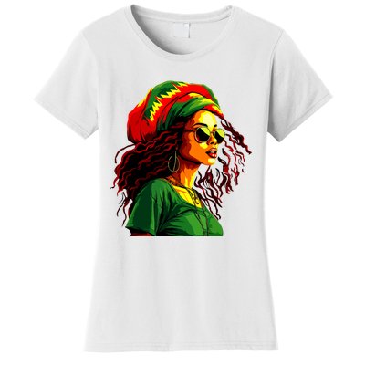 Black Women Afro American Juneteenth Women Afrocentric Women's T-Shirt