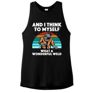 Best Welding Art Migtig Welding Metal Welder Ladies PosiCharge Tri-Blend Wicking Tank