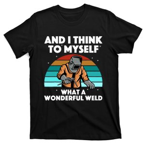 Best Welding Art Migtig Welding Metal Welder T-Shirt