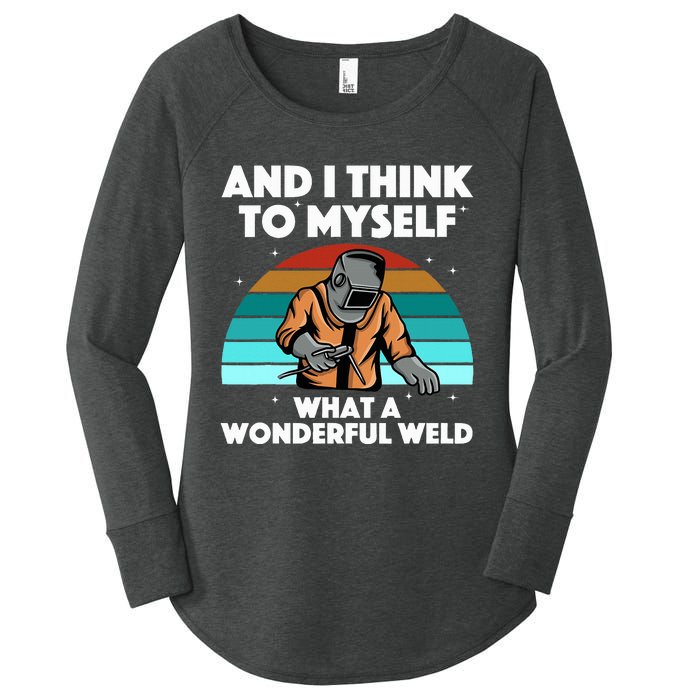 Best Welding Art Migtig Welding Metal Welder Women's Perfect Tri Tunic Long Sleeve Shirt