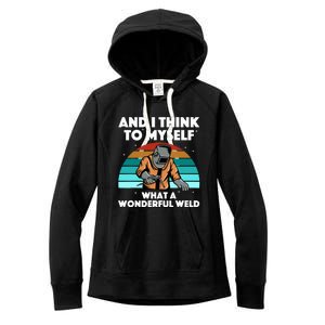 Best Welding Art Migtig Welding Metal Welder Women's Fleece Hoodie