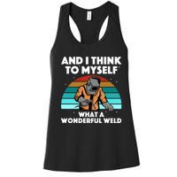 Best Welding Art Migtig Welding Metal Welder Women's Racerback Tank