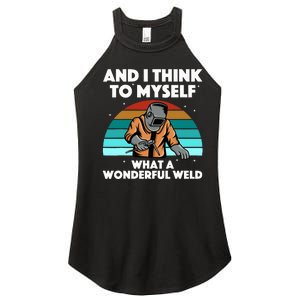 Best Welding Art Migtig Welding Metal Welder Women's Perfect Tri Rocker Tank