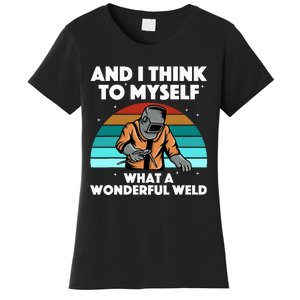 Best Welding Art Migtig Welding Metal Welder Women's T-Shirt