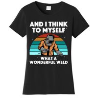 Best Welding Art Migtig Welding Metal Welder Women's T-Shirt