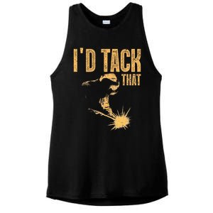 Best Welding Art Migtig Welding Metal Welder Ladies PosiCharge Tri-Blend Wicking Tank