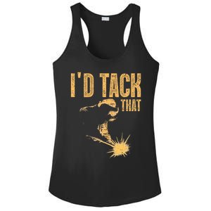 Best Welding Art Migtig Welding Metal Welder Ladies PosiCharge Competitor Racerback Tank