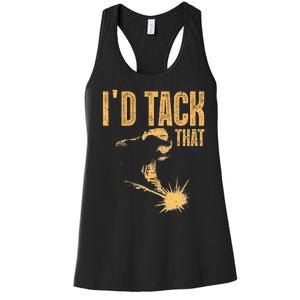 Best Welding Art Migtig Welding Metal Welder Women's Racerback Tank