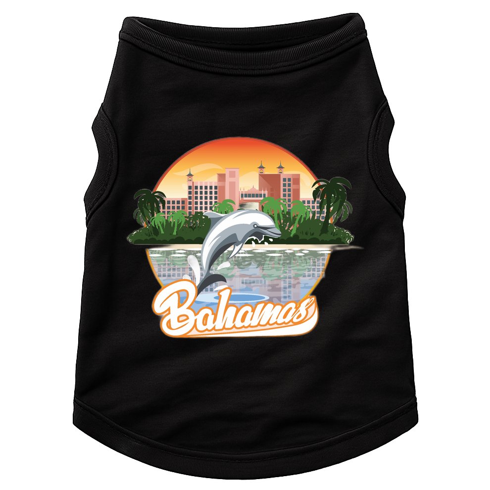Bahamas With A Playing Dolphin And Hotels Doggie Tank