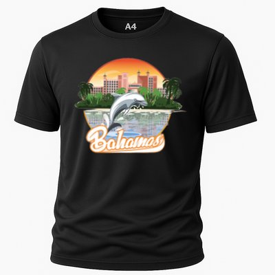 Bahamas With A Playing Dolphin And Hotels Performance Shirt