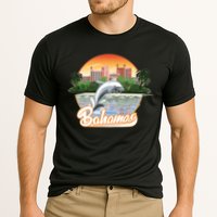 Bahamas With A Playing Dolphin And Hotels Cooling Performance Crew T-Shirt