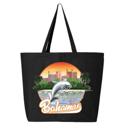 Bahamas With A Playing Dolphin And Hotels 25L Jumbo Tote