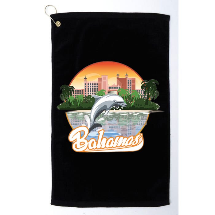 Bahamas With A Playing Dolphin And Hotels Golf Towel