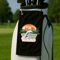 Bahamas With A Playing Dolphin And Hotels Golf Towel