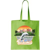 Bahamas With A Playing Dolphin And Hotels Bag