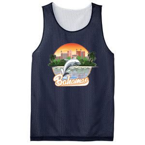 Bahamas With A Playing Dolphin And Hotels Mesh Reversible Basketball Jersey Tank