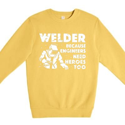 Best Welding Art Dad MIG/TIG Welder Lover Metal Workers Premium Crewneck Sweatshirt