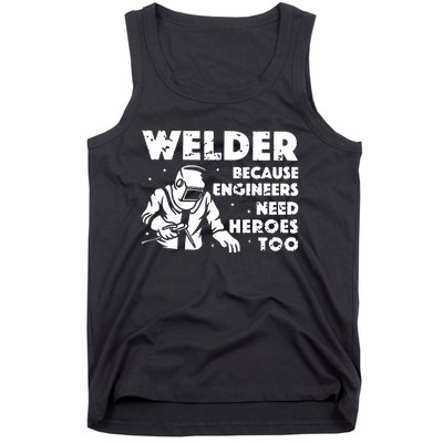 Best Welding Art Dad MIG/TIG Welder Lover Metal Workers Tank Top