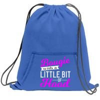 Bougie With A Little Bit Of Hood Proud Melanin Gift Cool Gift Sweatshirt Cinch Pack Bag