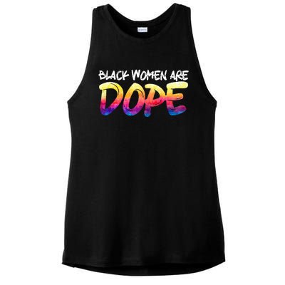 Black Women Are Dope Black History Month Afrocentric Ladies PosiCharge Tri-Blend Wicking Tank