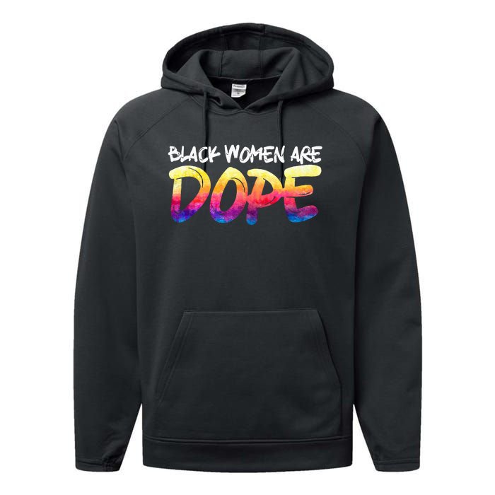 Black Women Are Dope Black History Month Afrocentric Performance Fleece Hoodie