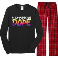 Black Women Are Dope Black History Month Afrocentric Long Sleeve Pajama Set