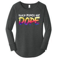 Black Women Are Dope Black History Month Afrocentric Women's Perfect Tri Tunic Long Sleeve Shirt