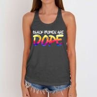 Black Women Are Dope Black History Month Afrocentric Women's Knotted Racerback Tank