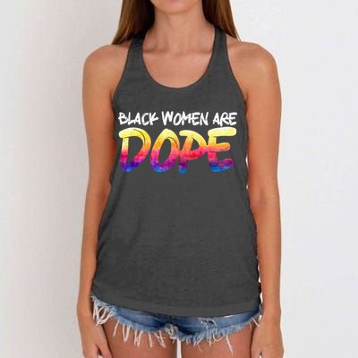 Black Women Are Dope Black History Month Afrocentric Women's Knotted Racerback Tank