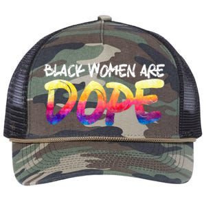 Black Women Are Dope Black History Month Afrocentric Retro Rope Trucker Hat Cap