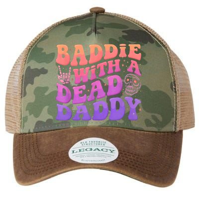 Baddie With A Dead Daddy  Legacy Tie Dye Trucker Hat