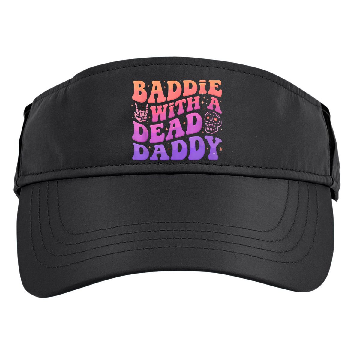 Baddie With A Dead Daddy  Adult Drive Performance Visor