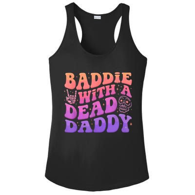 Baddie With A Dead Daddy  Ladies PosiCharge Competitor Racerback Tank