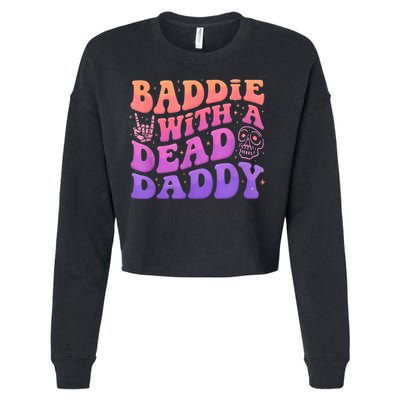 Baddie With A Dead Daddy  Cropped Pullover Crew