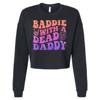 Baddie With A Dead Daddy  Cropped Pullover Crew