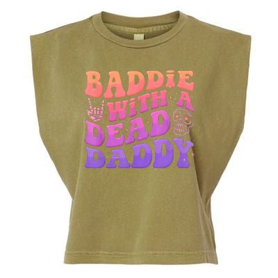 Baddie With A Dead Daddy  Garment-Dyed Women's Muscle Tee
