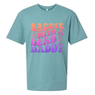Baddie With A Dead Daddy  Sueded Cloud Jersey T-Shirt