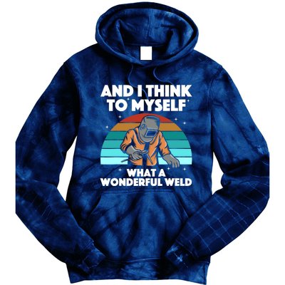 Best Welding Art Arc Welder Pipeliner Ironworker Tie Dye Hoodie