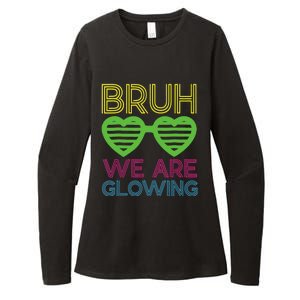 Bruh We Are Glowing Hello Summer Vacation Trips Womens CVC Long Sleeve Shirt