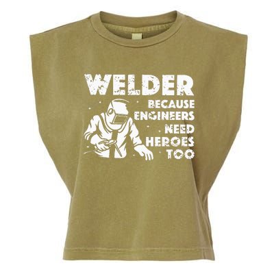 Best Welding Art Dad MIGTIG Welder Lover Metal Workers Garment-Dyed Women's Muscle Tee