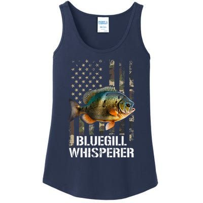 Bluegill Whisperer American Flag Ladies Essential Tank