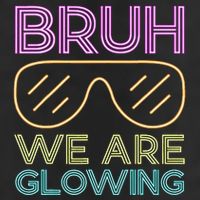 Bruh We Are Glowing Hello Summer Vacation Trip 7 Panel Mesh Trucker Snapback Hat