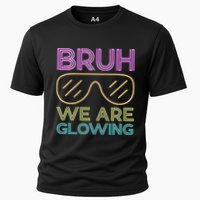 Bruh We Are Glowing Hello Summer Vacation Trip Cooling Performance Crew T-Shirt
