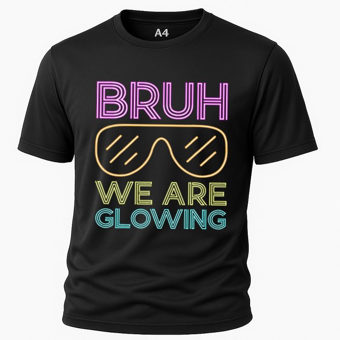 Bruh We Are Glowing Hello Summer Vacation Trip Cooling Performance Crew T-Shirt