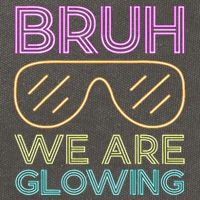 Bruh We Are Glowing Hello Summer Vacation Trip Cotton Canvas Backpack