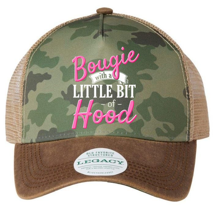 Bougie With A Little Bit Of Hood Funny Black Magic Gift Legacy Tie Dye Trucker Hat